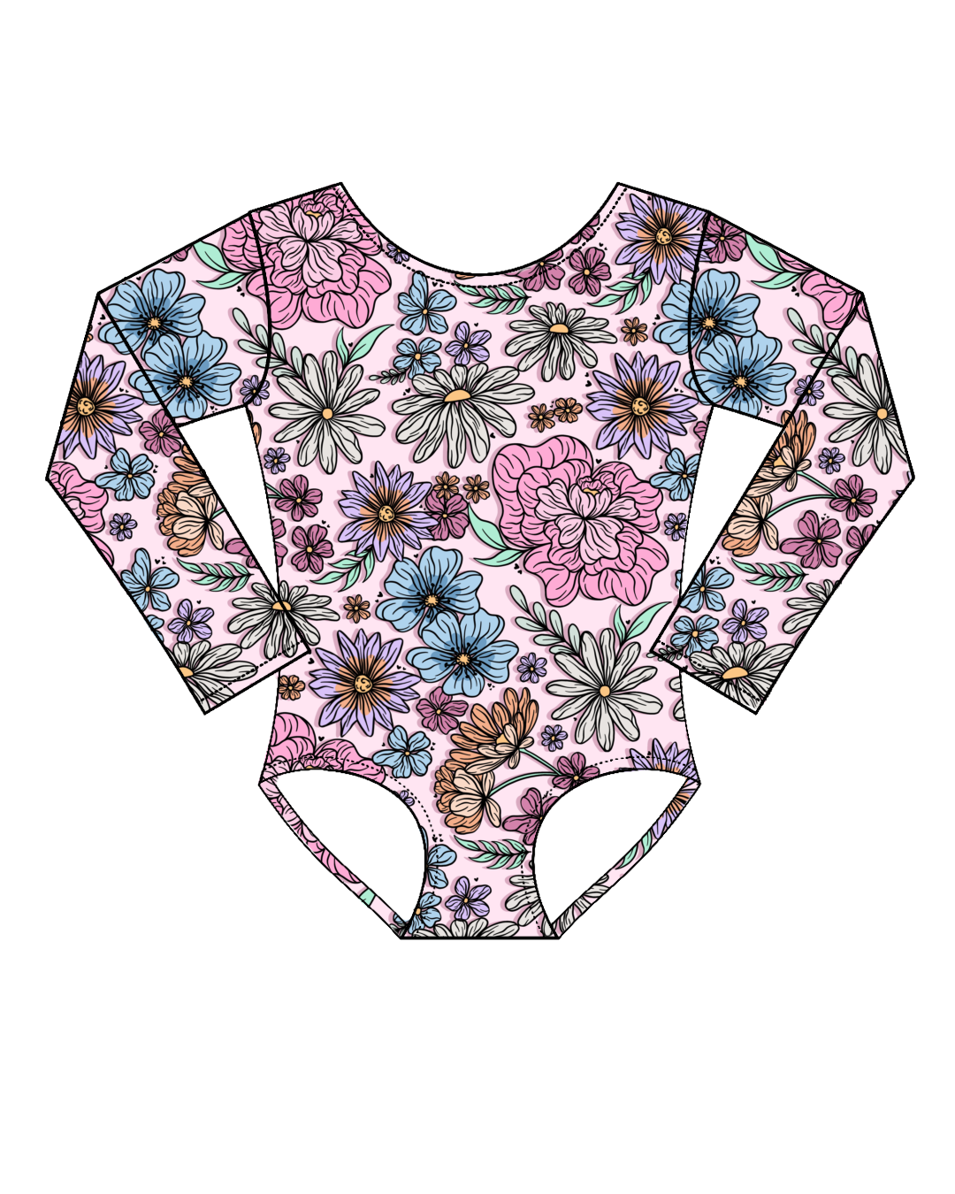 Vintage Floral -Long Sleeve