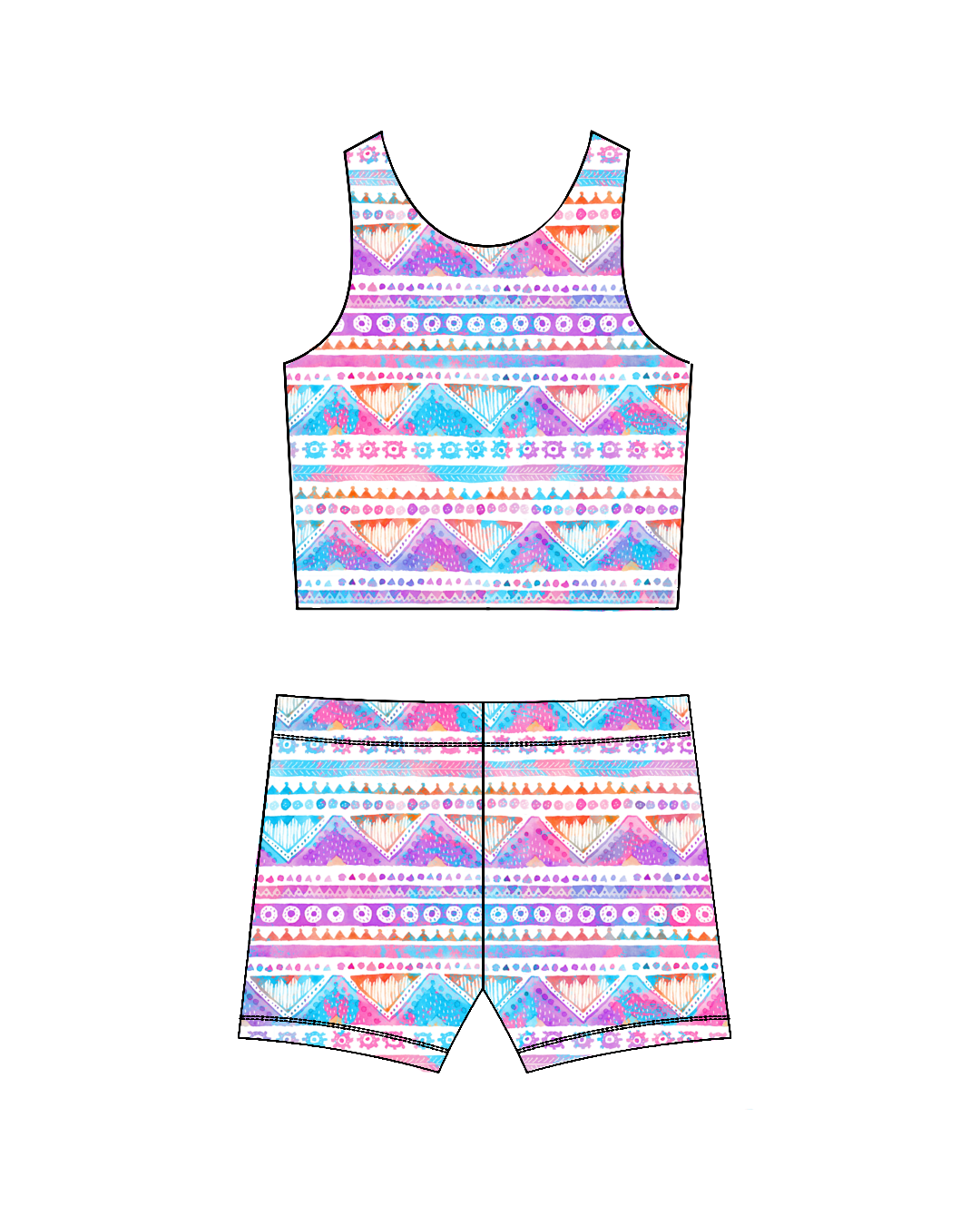 Tribal -Crop Set