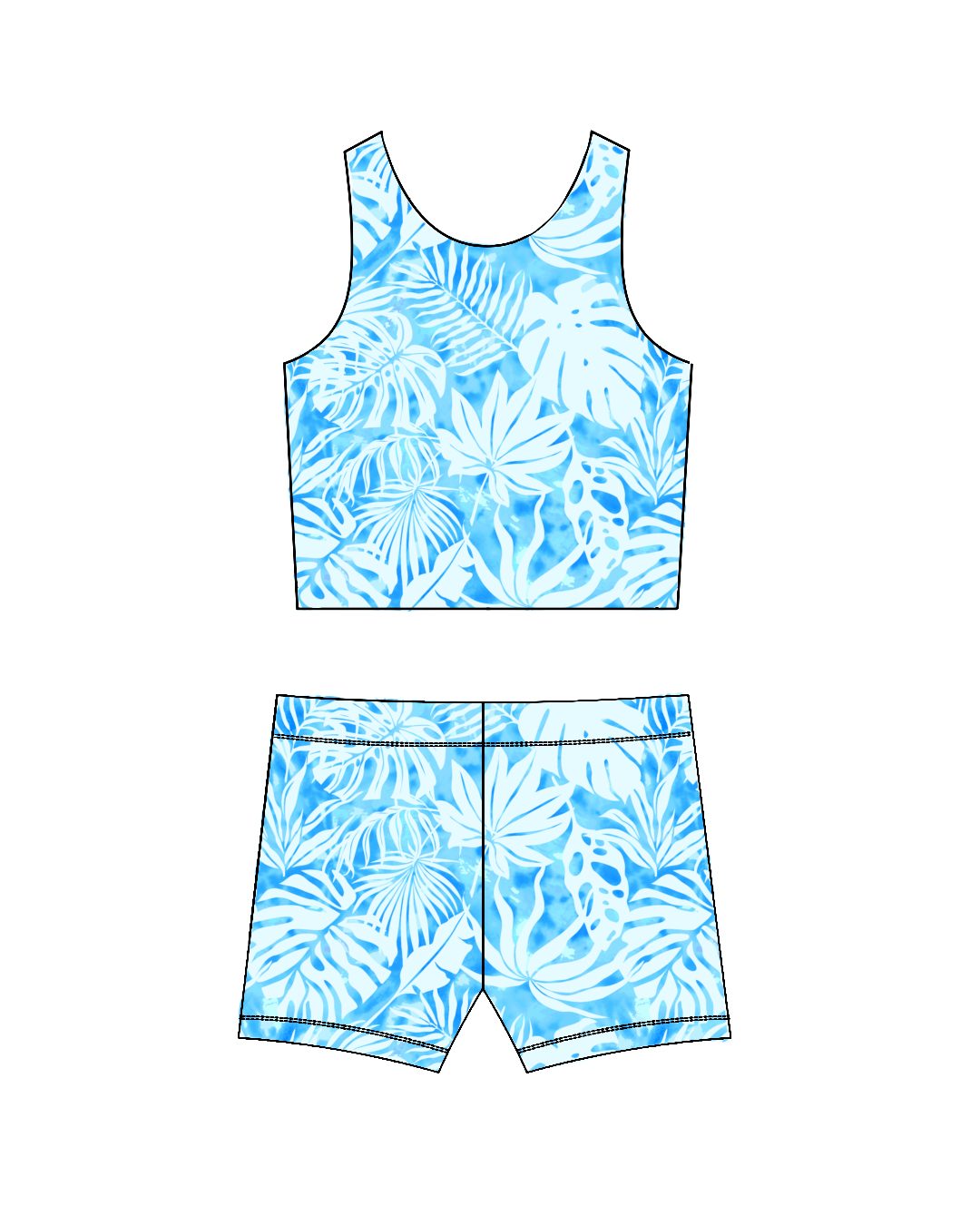 Palm Paradise-Crop Set