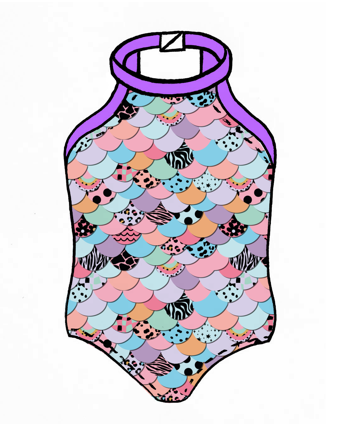 Pastel Mermaid - Halter