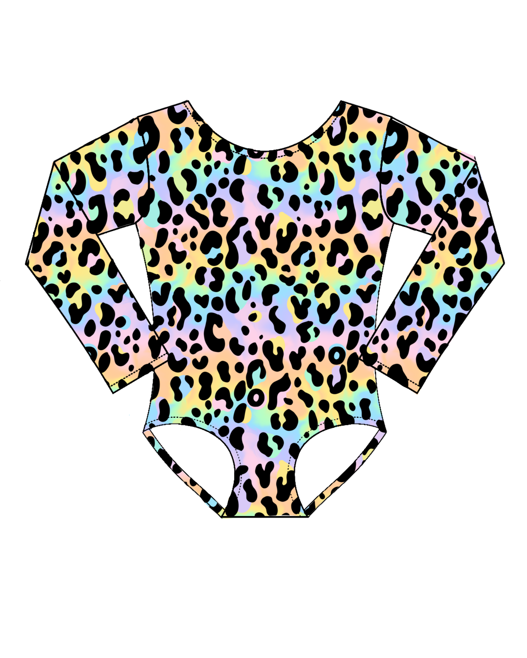 Rainbow Leopard -Long Sleeve