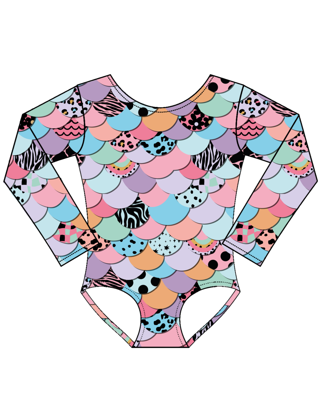 Pastel Mermaid -Long Sleeve