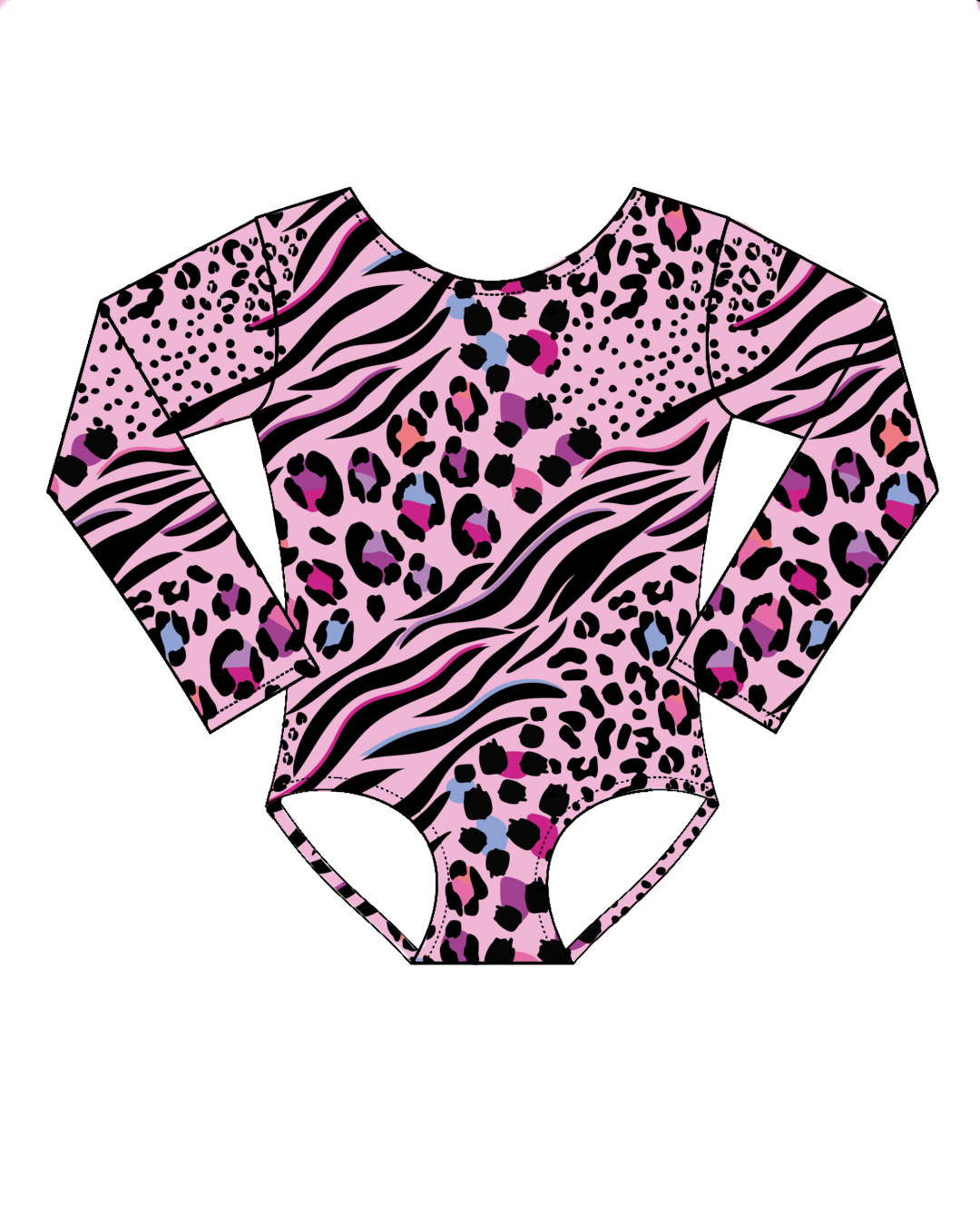 PINK Mixed Animal-Long Sleeve