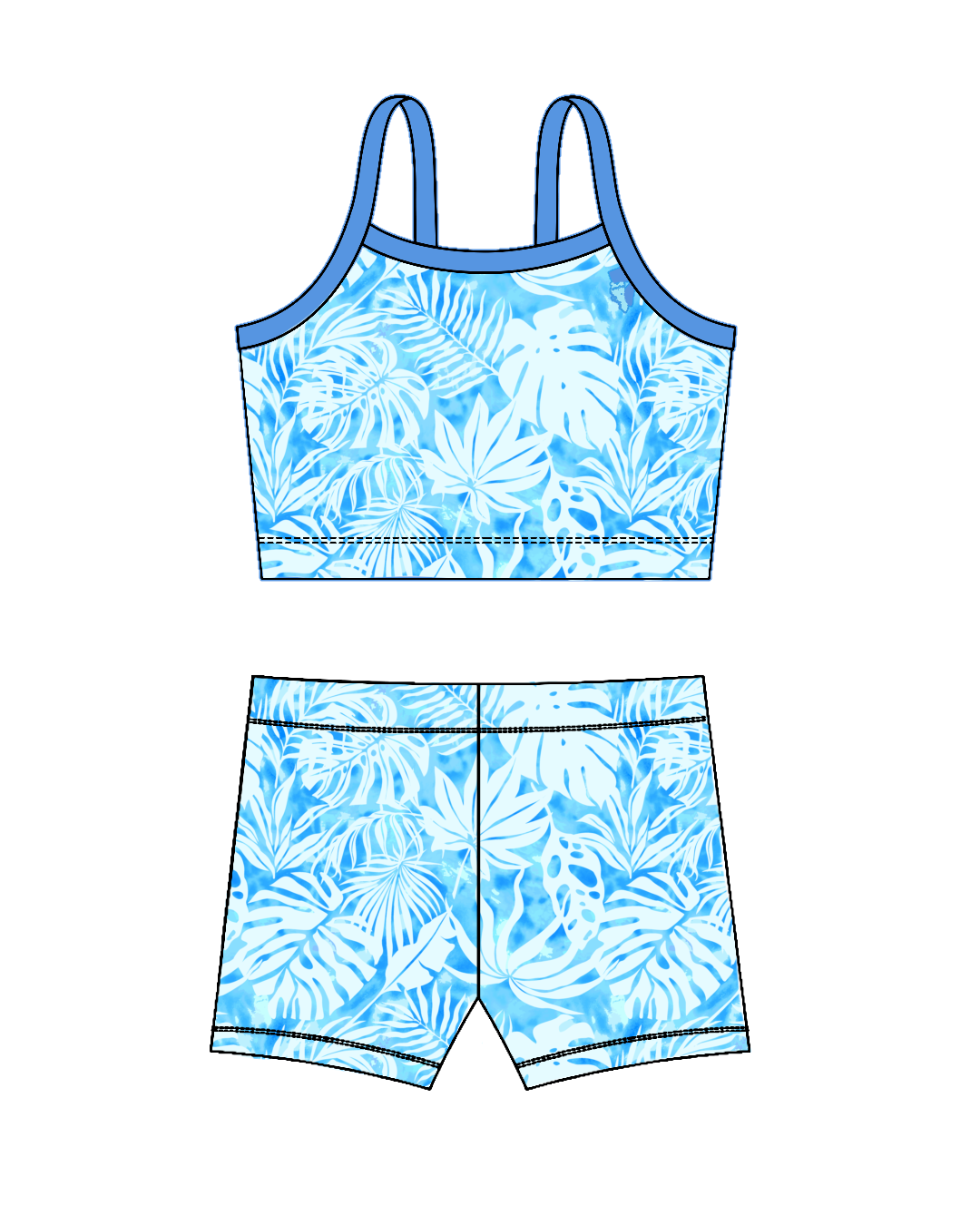 Palm Paradise-Crop Set