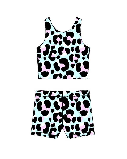 Chunky Leopard-Crop Set