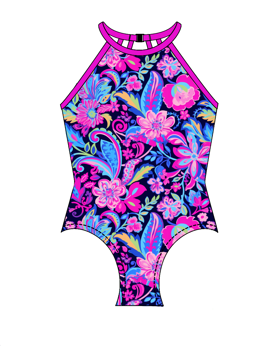 Midnight Bloom- Halter