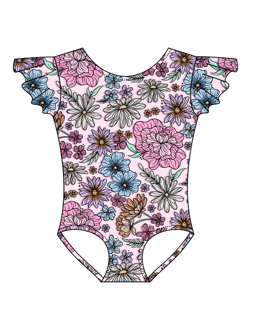 Vintage Floral - Flutter Sleeve