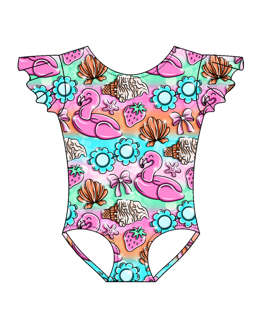 Beach Day Bliss- Flutter Sleeve