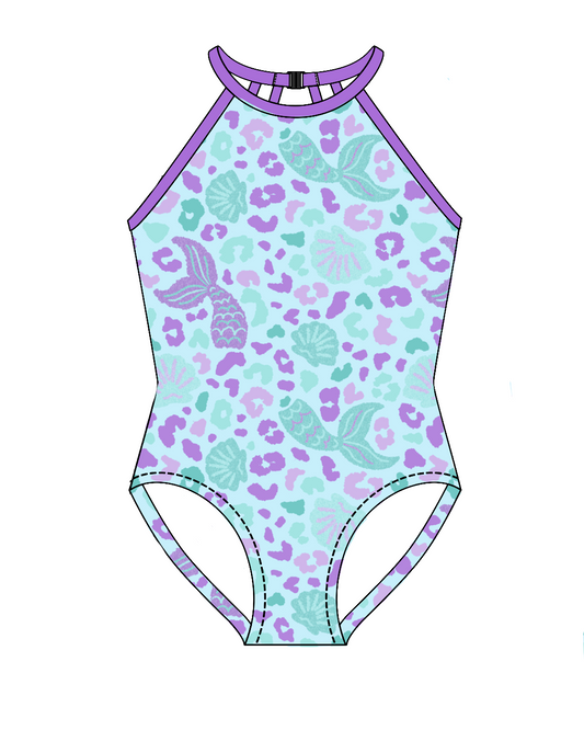 Mermaid Leopard- Halter