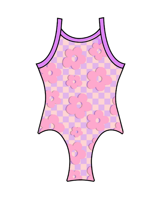 Retro Flowers Pink - Cami