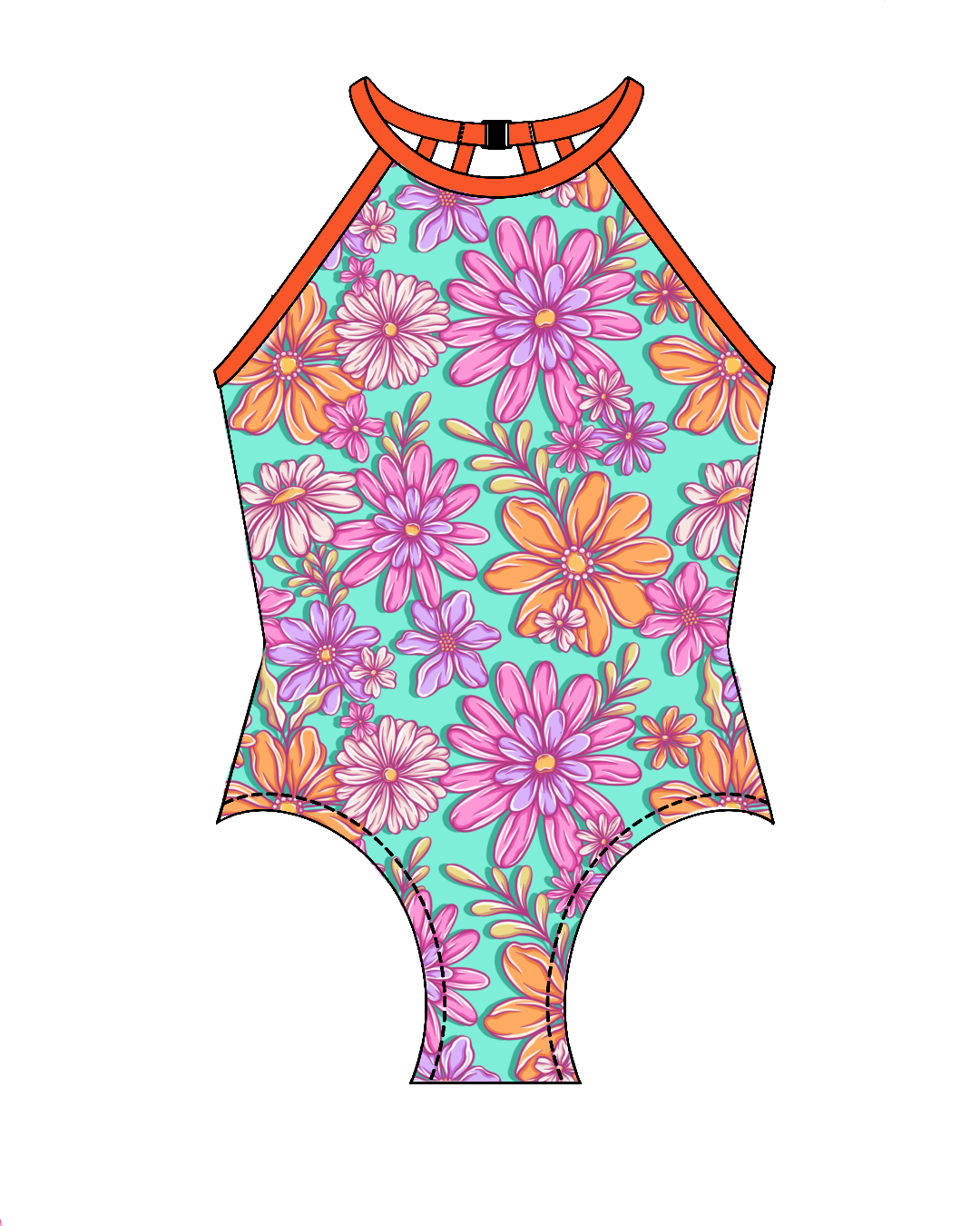 Summer Floral- Halter